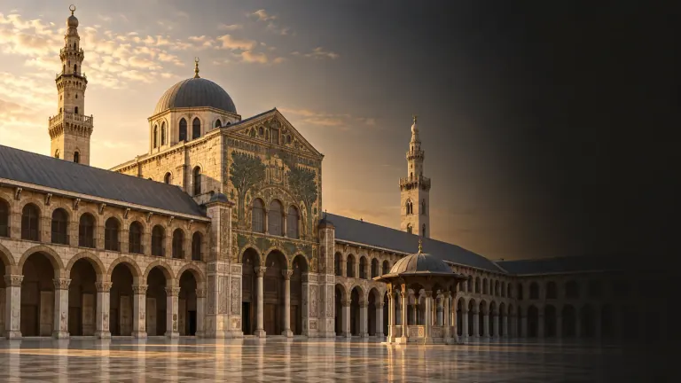 مشهد فني من دمشق: الجامع الأموي